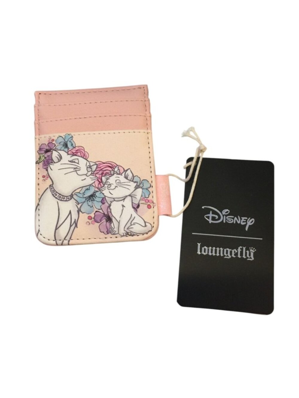Loungefly Disney MARIE Aristocats Pink Card Wallet ID Clear Slot